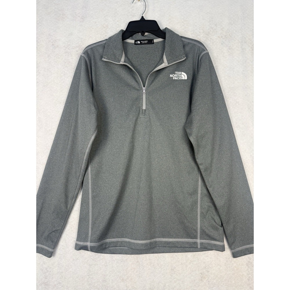 The North Face Men's Small Gray Heather 1/4 Zip Pullover Performance Shirt